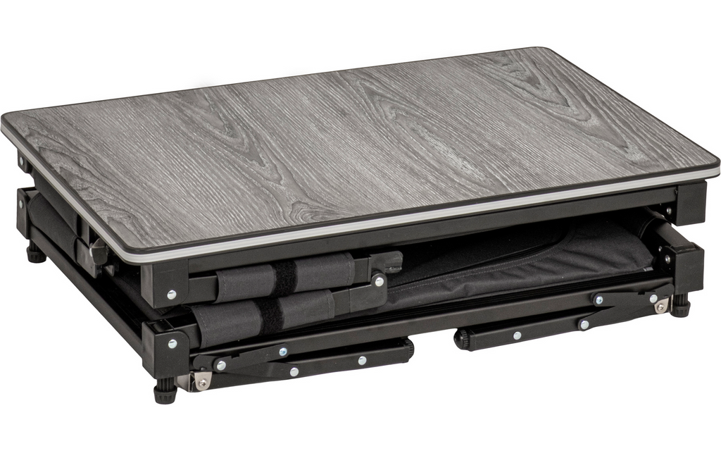 Campingkjøkken Elùtop Compack Cube svart aluminium sammenlagt