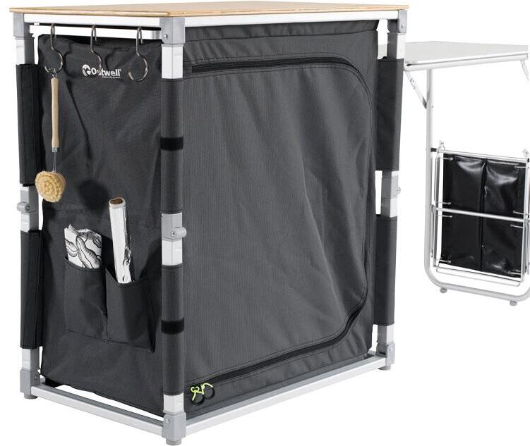 Campingkjøkken Padres med sidebord, bambus, 13,3 kg - Outwell detalj bambusplate