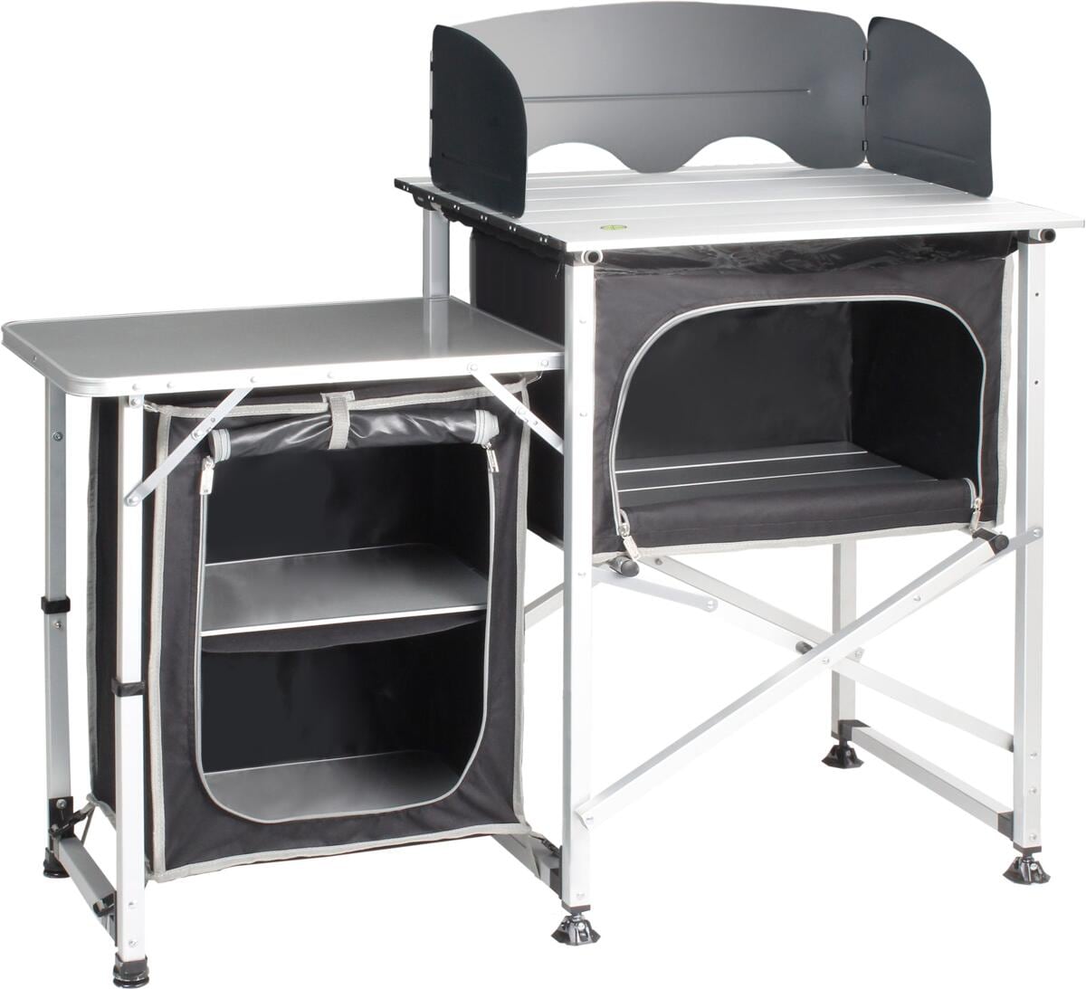 Campingkjøkken Snack Square 120x52x90 cm med vindskjerm forfra