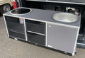 Campingkjøkkenmodul küchenBOXX cube for BusBoxx forfra
