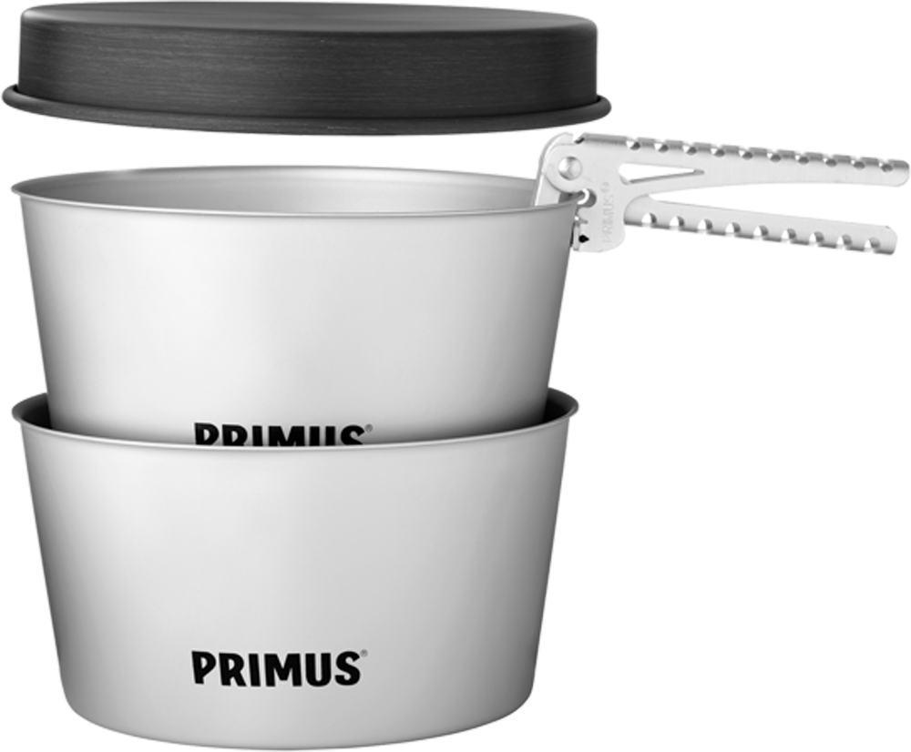 Campingkjøkkensett Essential 4-delt aluminium 1,3 l - Primus forfra