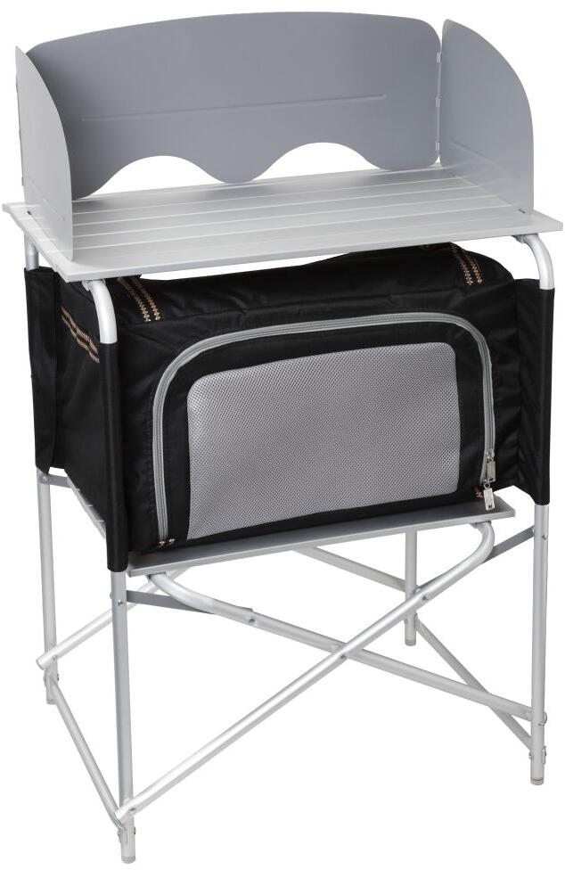 Campingkjøkkenskap Snack Basic 62x46x90 cm med vindskjerm for camping