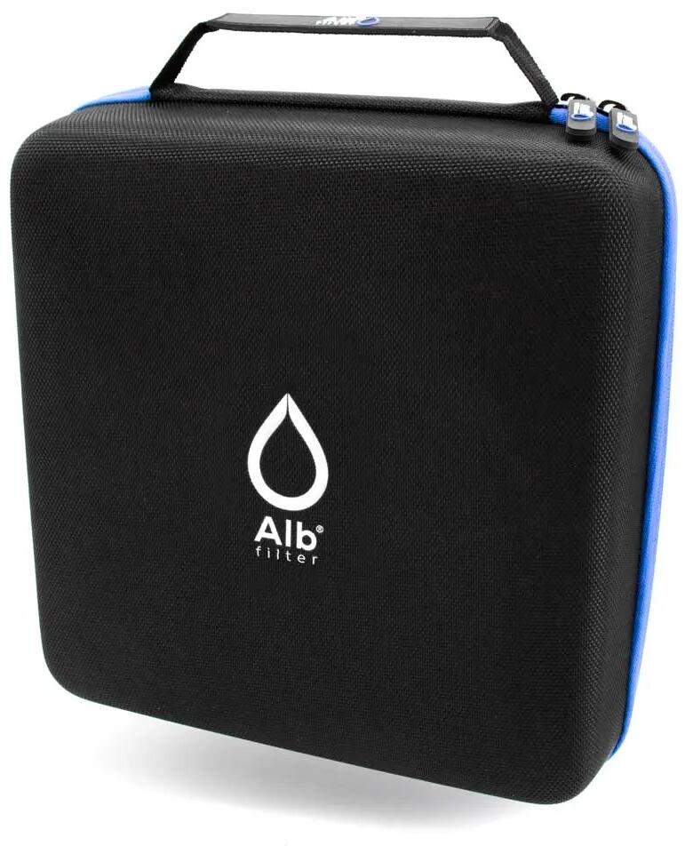 Campingkoffert for drikkevannfilter beskyttelse og transport - Alb Filter åpen