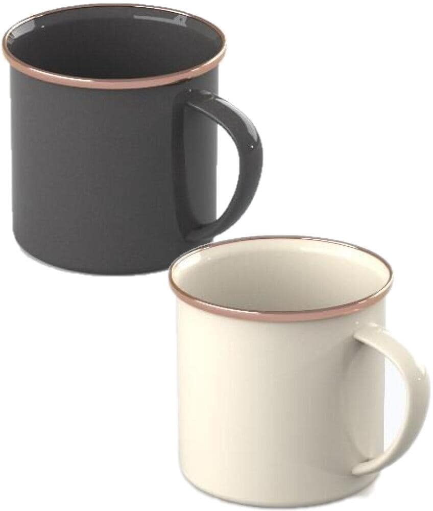 Campingkopp Mesa 12 emaljert stål 355 ml forfra
