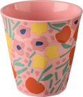 Campingkopp Nora Cup M 300 ml bruddfast i Blooms sweet pink