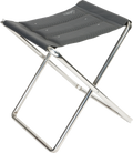 Campingkrakk AL/302 Deluxe mørkegrå 42x50 cm aluminium forfra