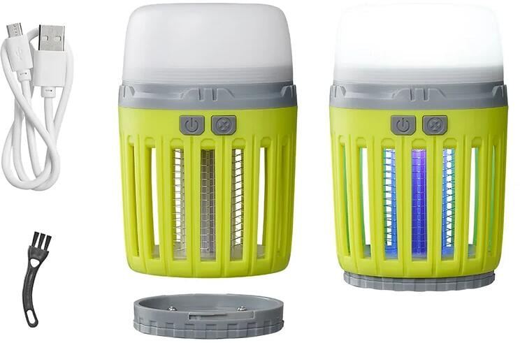 Campinglampe med insektdreper 180 lm, 3,7V 2000mAh - Pro Plus montert