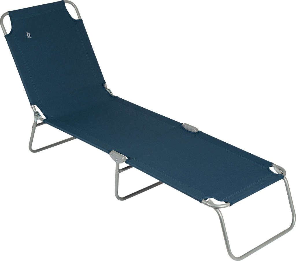 Campingliege 5 posisjoner sammenleggbar 190 x 53 cm stålramme - Bo-Camp forfra