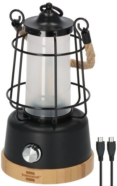Campinglykt CAL1.0 oppladbar 350 lm 2700-6500 K svart forfra
