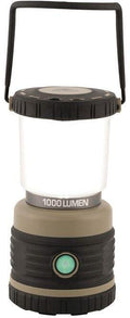 Campinglykt Lighthouse 1000lm batteridrevet khaki forfra