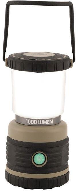 Campinglykt Lighthouse 1000lm batteridrevet khaki forfra