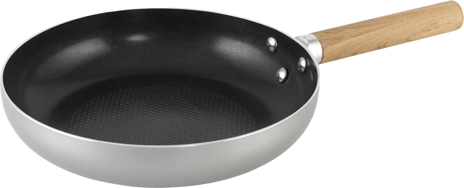 Campingpanne Feast aluminium med keramikkbelegg 24 cm sett forfra