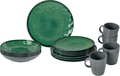 Campingservise Lunch Box 16 deler melamin Sea Green forfra