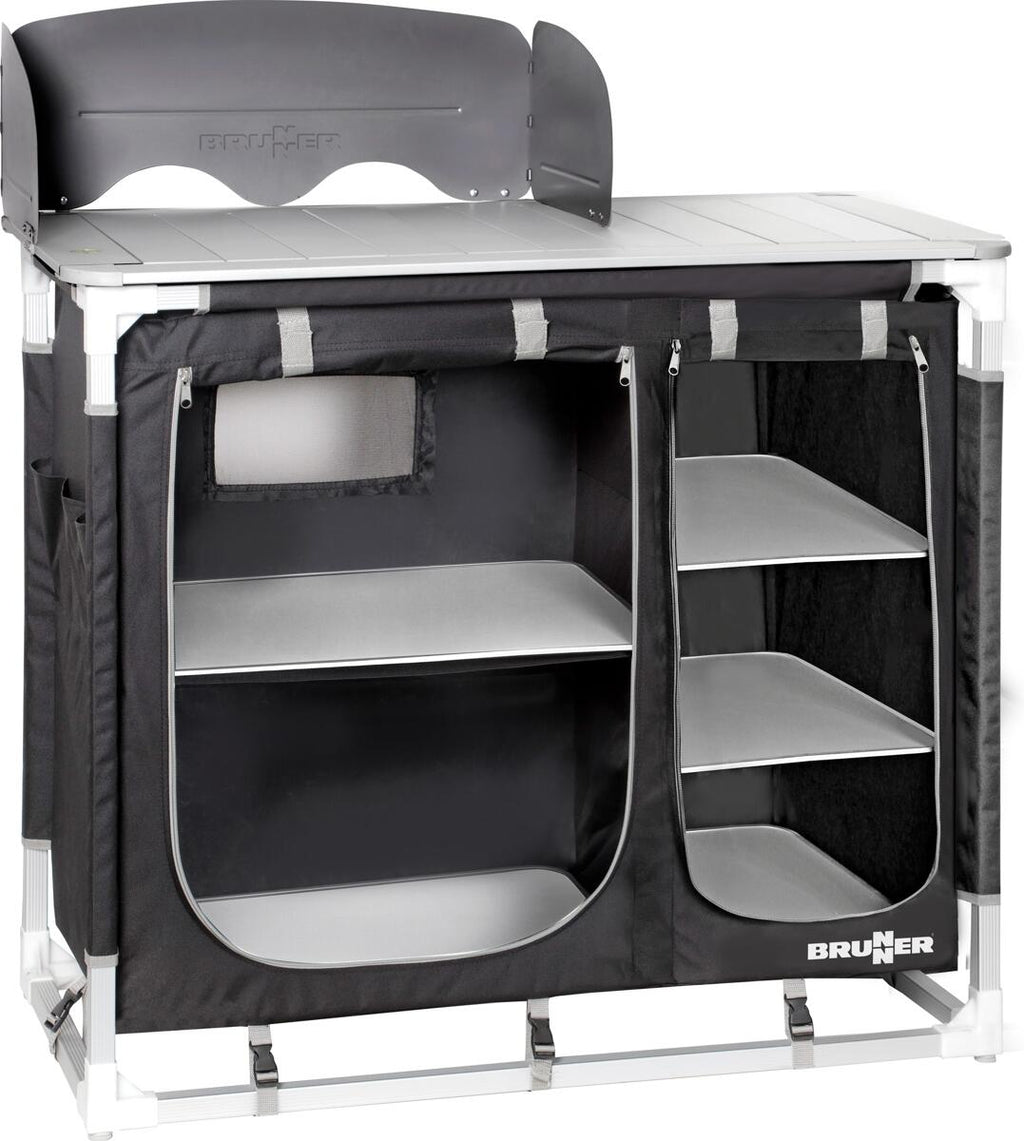 Campingskap Azabache CT Square 85x52x90cm aluminium - Brunner forfra
