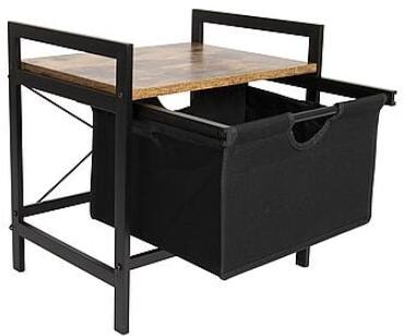 Campingskap Cooper 44x33x45cm med uttrekkbar kurv i bruk