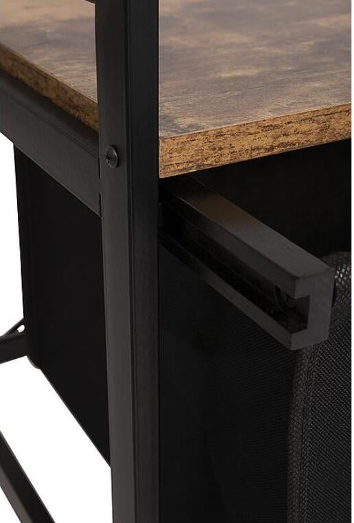 Campingskap Cooper 44x33x45cm med uttrekkbar kurv polyester stoff