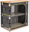 Campingskap Eco V2 med bambusplate forfra