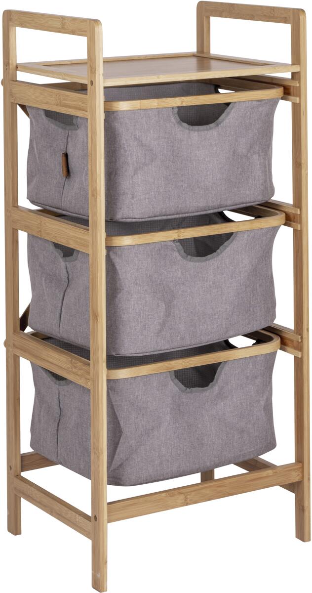 Campingskap Selsdon bambus 44x33x96cm forfra