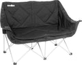 Campingsofa Action sammenleggbart 2-seter svart 5,3 kg fra Brunner front