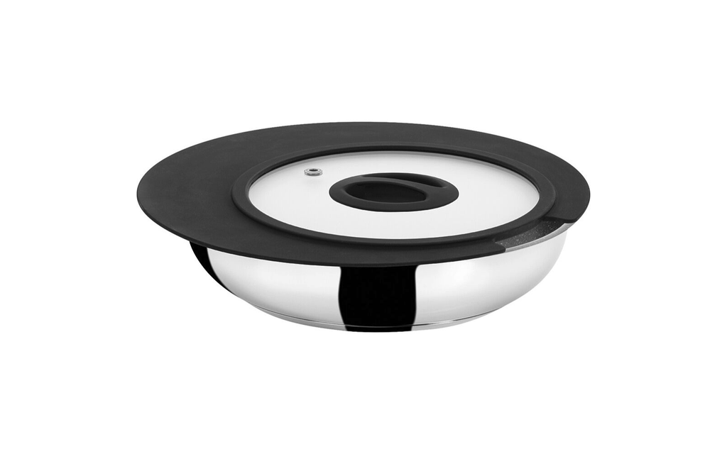 Detalj av håndtak på Campingstekepanne Academy Pan 3-delt Ø22 cm rustfritt stål