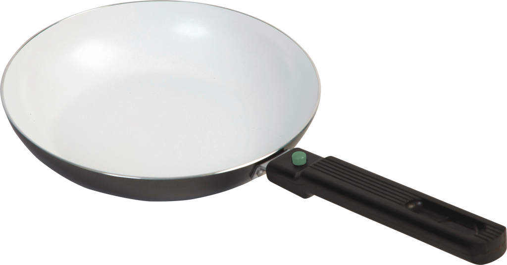 Campingstekepanne Sprint ECO aluminium avtagbart håndtak Ø 24 cm - Bo-Camp forfra