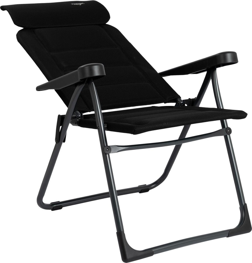 Detalj av stoff og ramme på Campingstol AP/213-ADC-80 Air-Deluxe kompakt, justerbar, svart