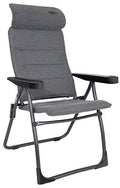 Campingstol AP/215 Tex-Supreme Compact forfra i grå farge