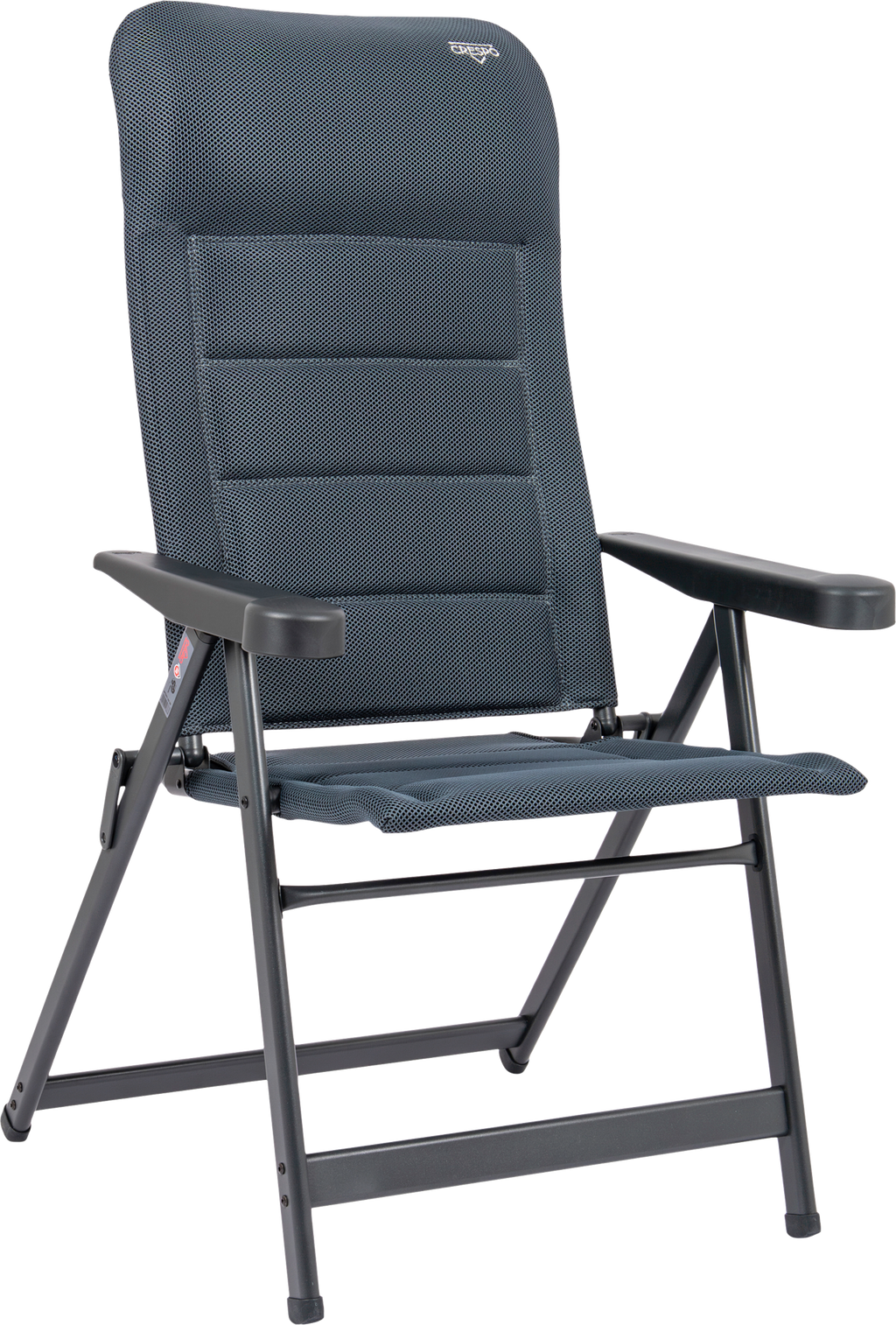 Campingstol AP/237-AD-86 7-trinns justerbar rygg 140 kg grå - Crespo forfra