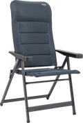 Campingstol AP/237-AD-86 7-trinns justerbar rygg 140 kg grå - Crespo forfra