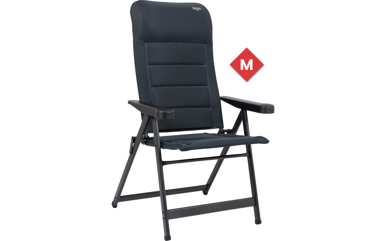 Campingstol AP/237-AD-86 7-trinns justerbar rygg 140 kg grå - Crespo nærbilde av stoff