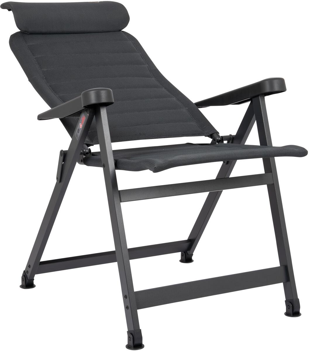 Campingstol AP/440-ASC-60 L, 7 posisjoner, grå - detalj av armlene