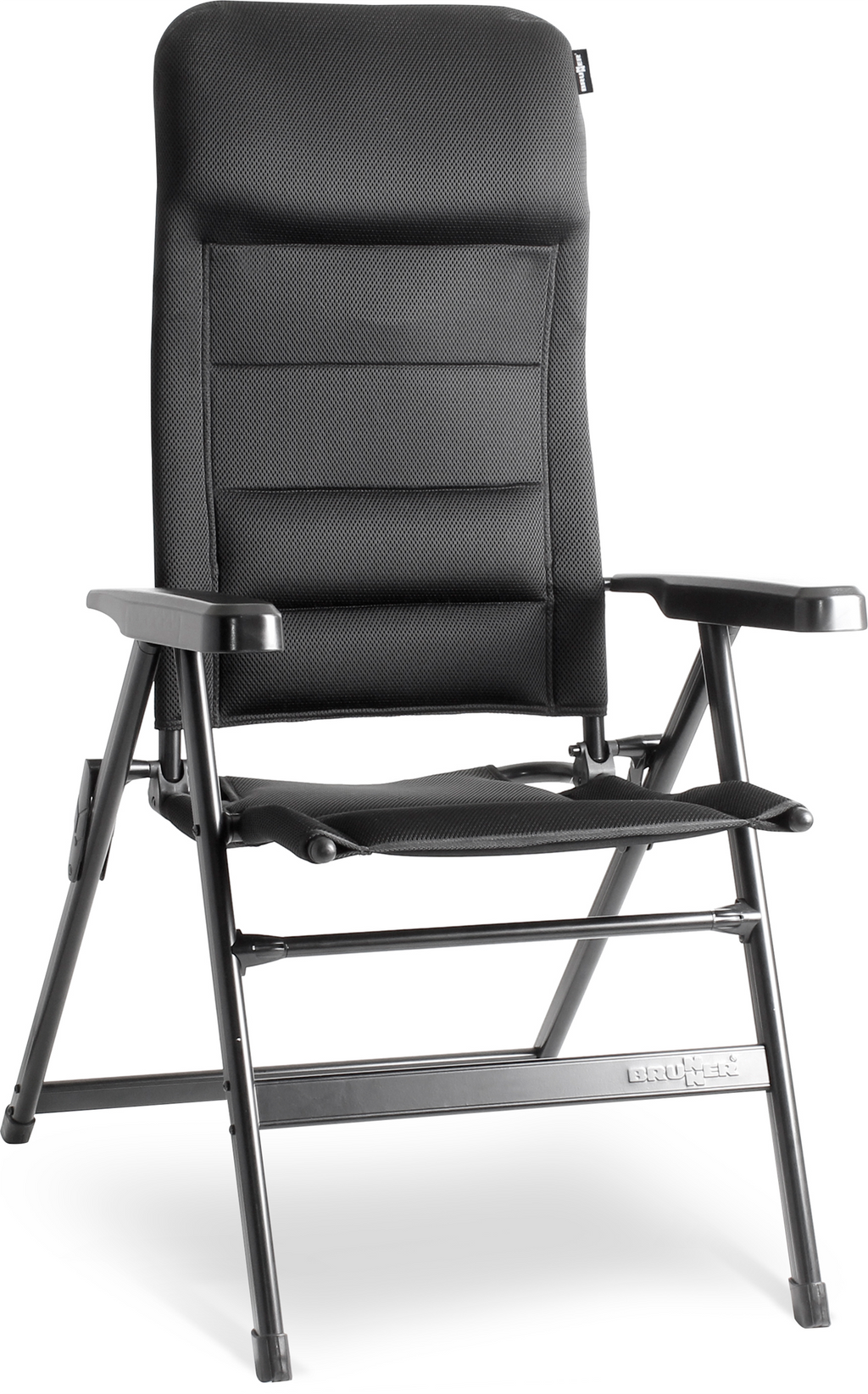 Campingstol Aravel 3D 7-pos justerbar rygg aluminium 150 kg forfra