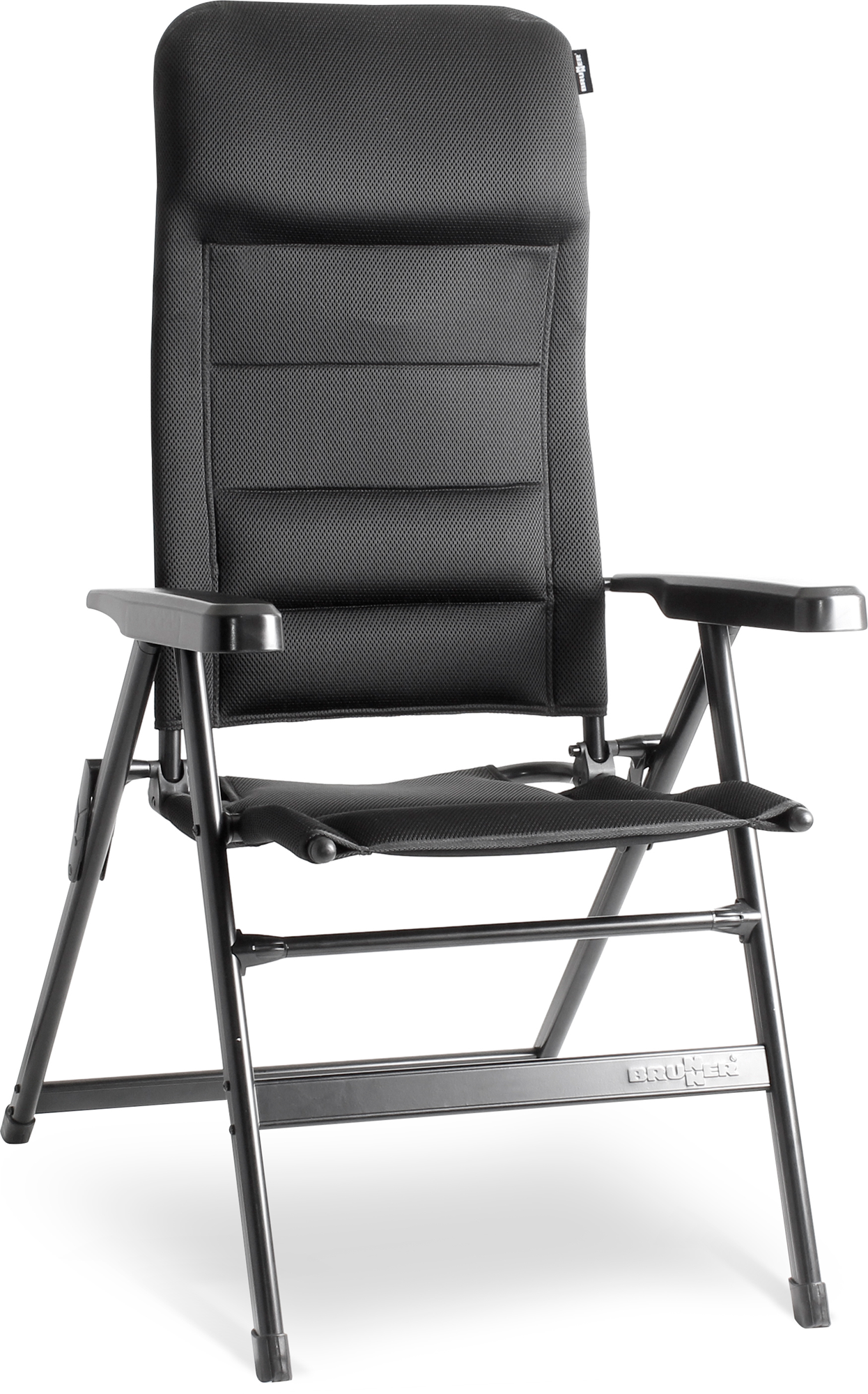 Campingstol Aravel 3D 7-pos justerbar rygg aluminium 150 kg forfra