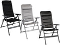 Campingstol Aravel 3D 7-pos ryggstøtte 150 kg aluminium front