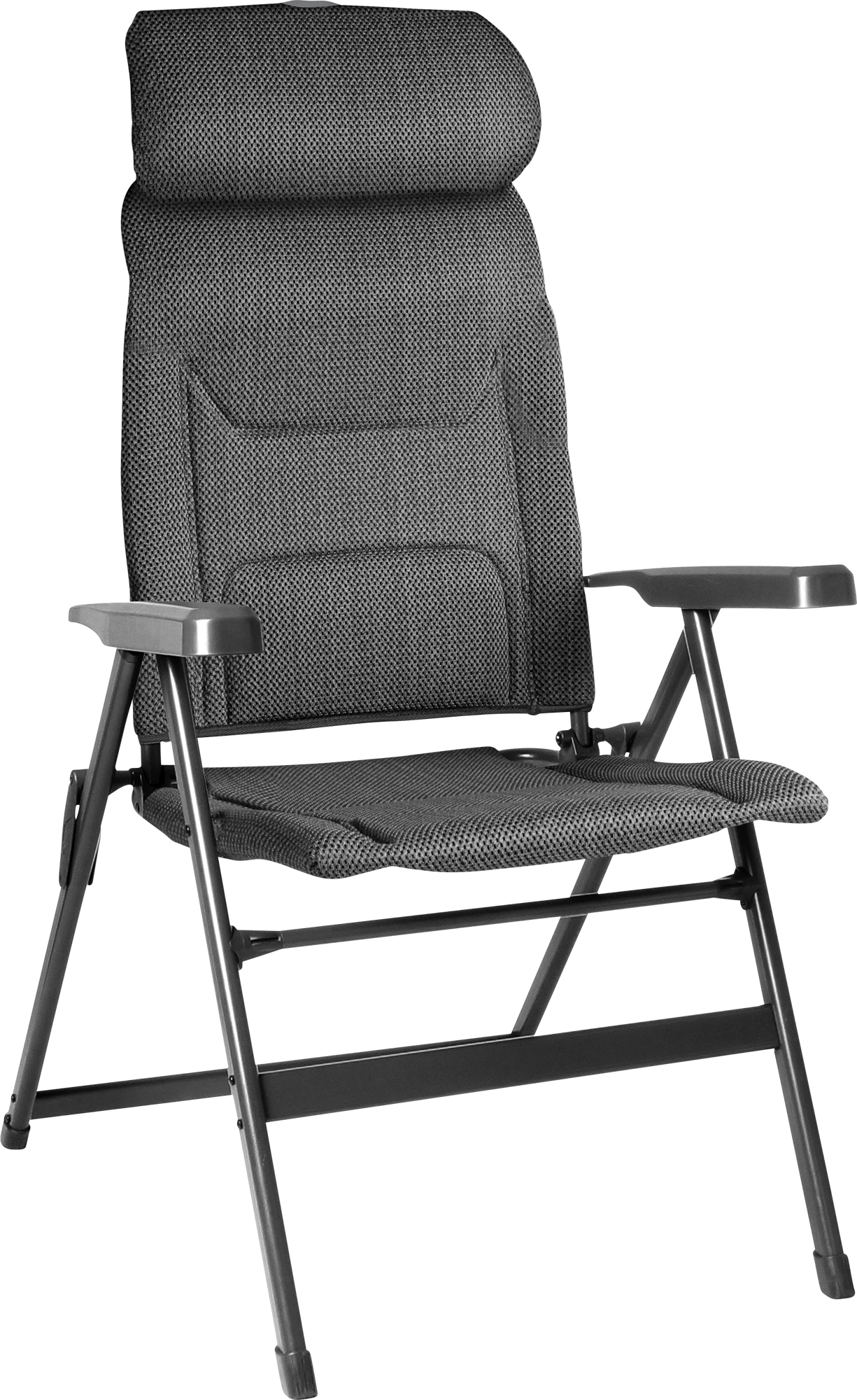 Campingstol Aravel Vitachic H2L forfra med 7-pos rygg