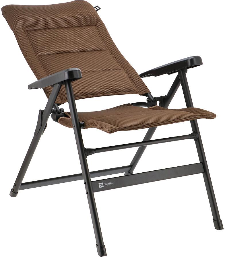 Detalj av stoff på Campingstol Barletta Comfort justerbart ryggstø aluminium