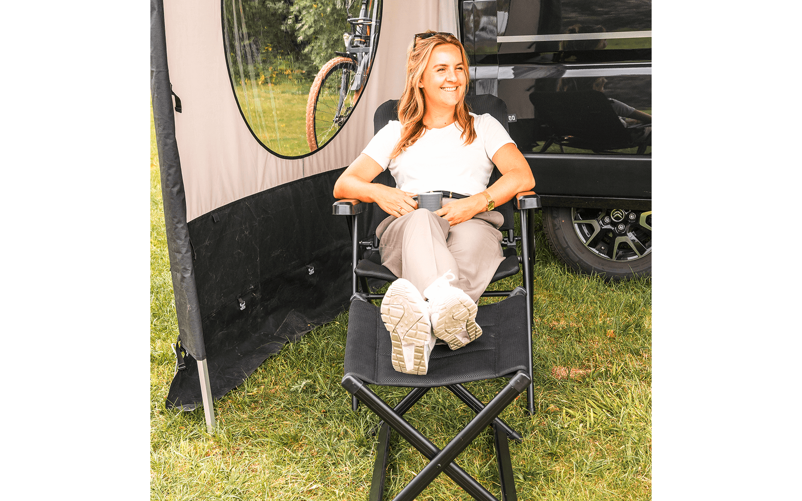 Campingstol Barletta Comfort M pakket for transport