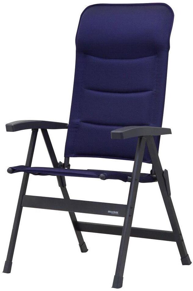 Campingstol Be Smart Majestic aluminium montert ved telt