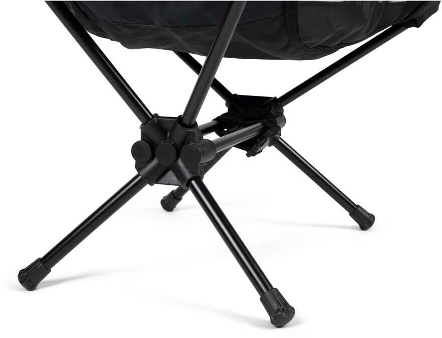 Campingstol Button Micro sammenleggbar 1,9 kg svart pakket i pose