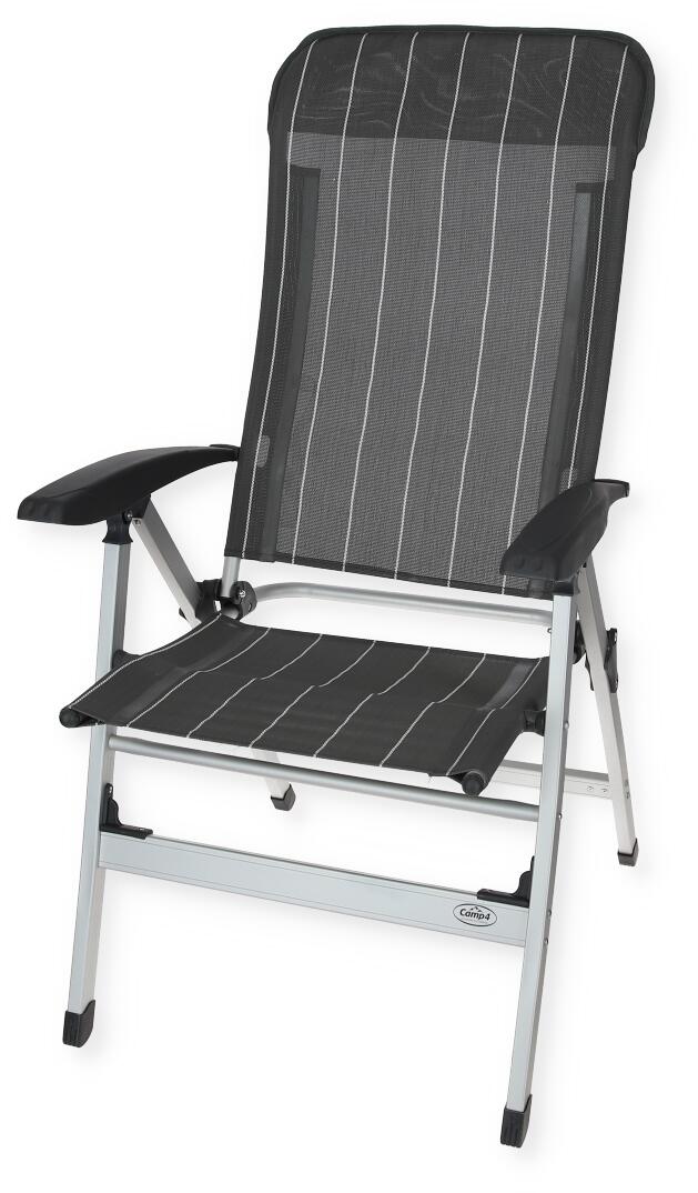 Campingstol Colima aluminium, 5-pos rygg forfra