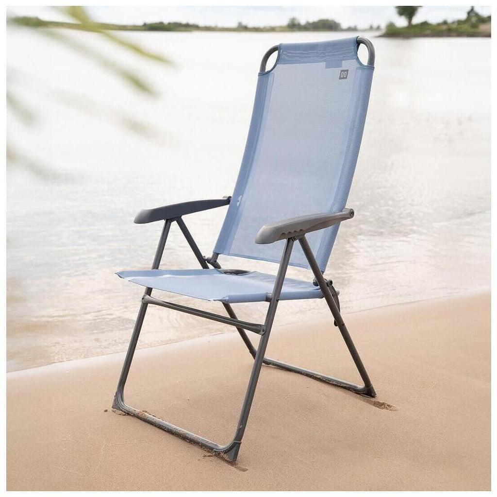Campingstol Como justerbart ryggstø aluminium 4,6 kg foldet sammen
