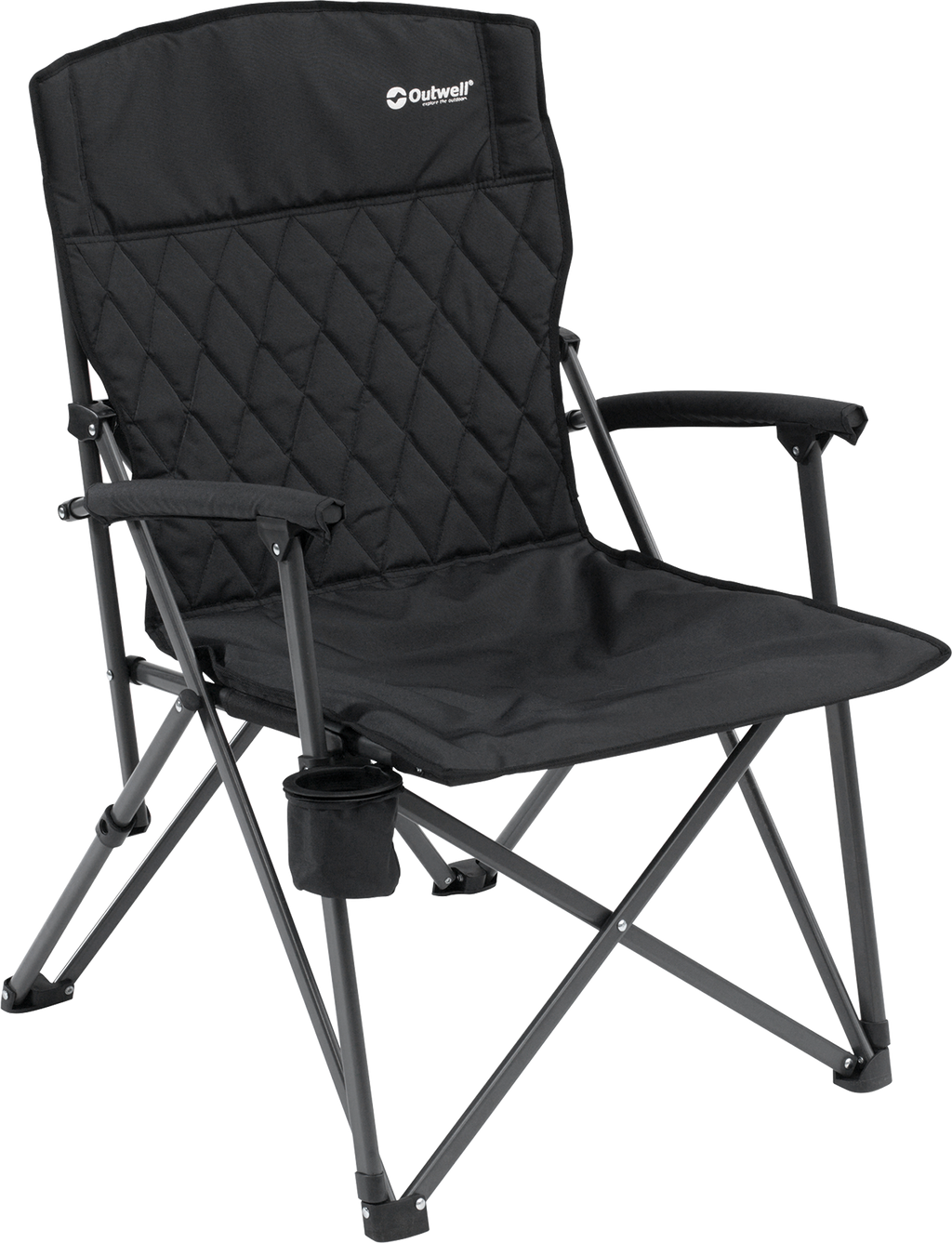 Campingstol Derwent sammenleggbar oppreist sittestilling front