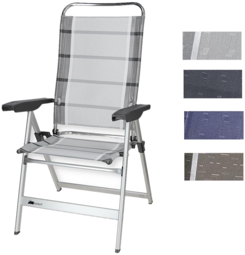 Campingstol Dynamic Standard 140 kg aluminium sett forfra