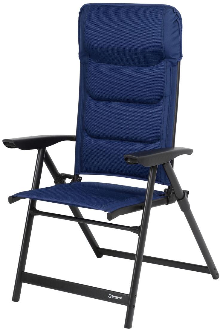 Campingstol Evolution 7-pos ryggstøtte aluminium 120 kg bakside