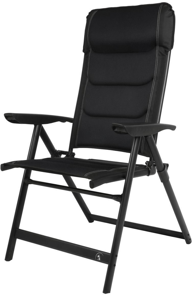 Campingstol Evolution 7-pos ryggstøtte aluminium 120 kg nærbilde av stoff