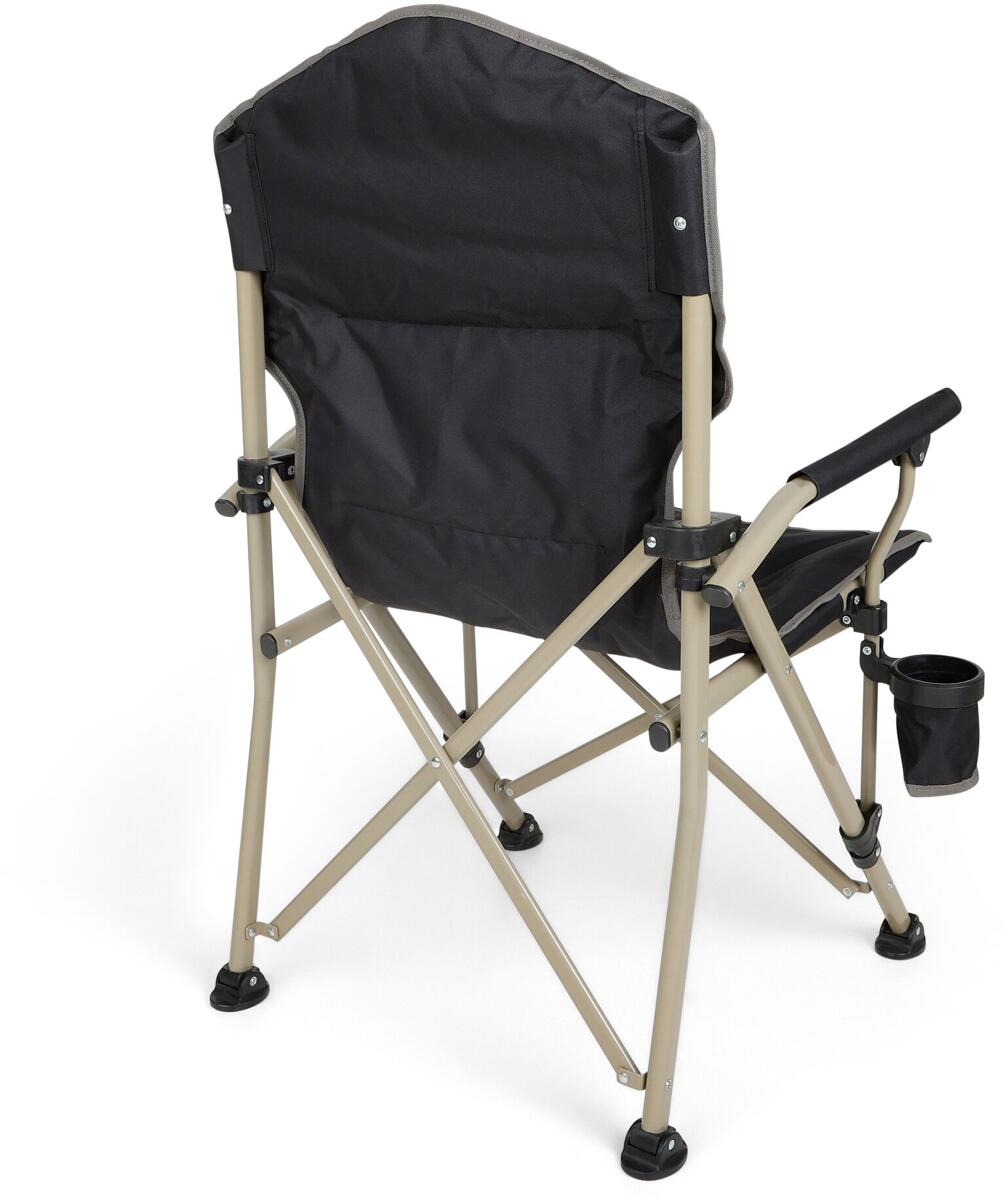 Detalj av polstrede armlener på Campingstol Forza II