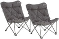 Campingstol Fremont Lake 2-pack forfra grå