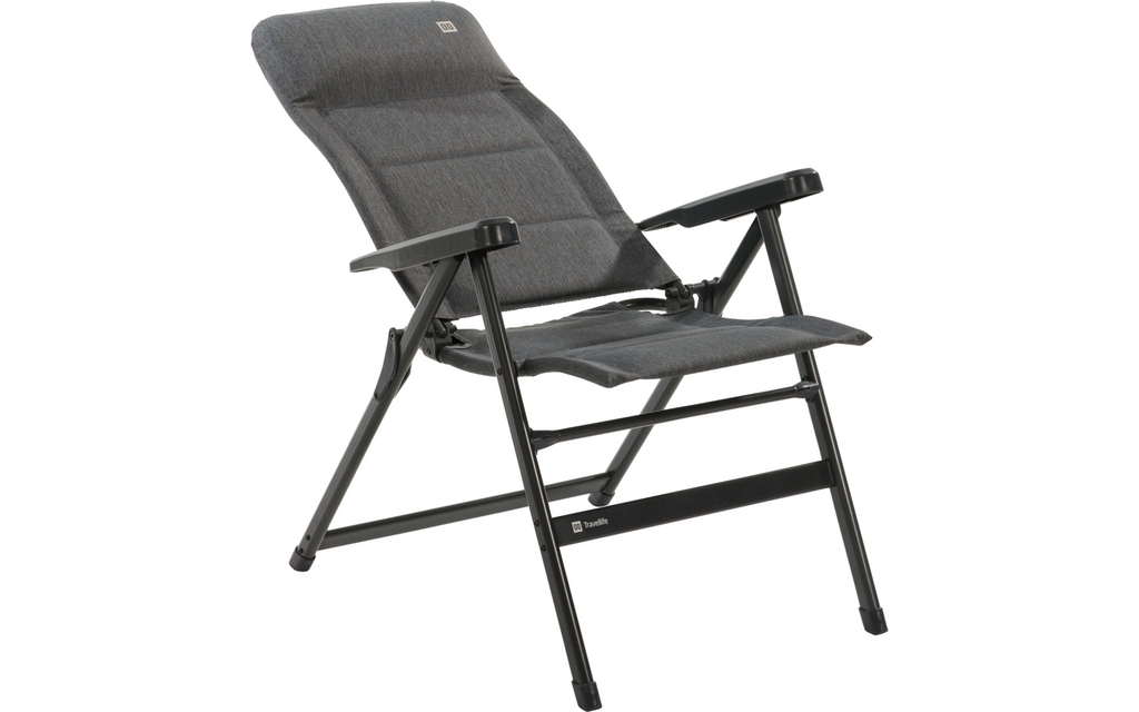 Campingstol Lago Comfort 7-trinns justerbar ryggstøtte detalj av ramme