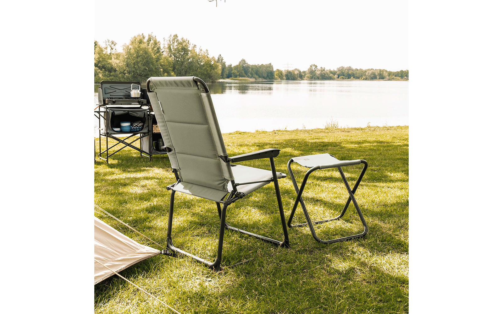 Campingstol Lago Compact klappbar 2,9 kg aluminium pakking