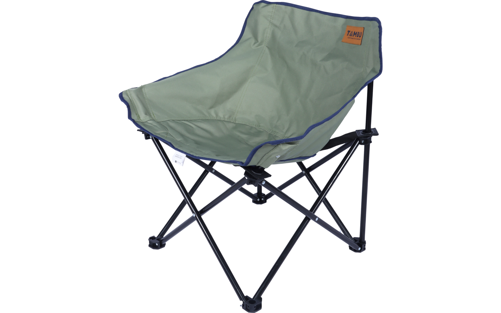 Campingstol Laja sammenleggbar resirkulert polyester 120 kg detalj av stoff